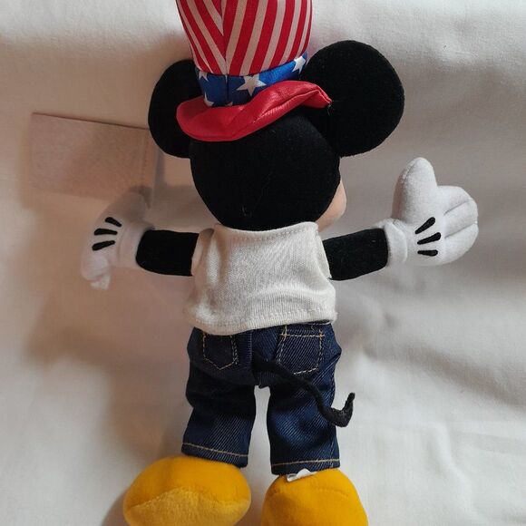 Mickey Mouse 10” Patriotic Disney Store Plush 4th Of July - Picture 2 of 7
